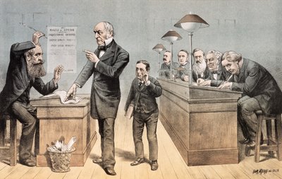 Mr. Gladstone und seine Angestellten, aus 
